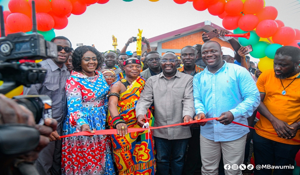 Joy In Appiatse As VP Bawumia Commissions 124 Housing Units For  Reconstructed Community