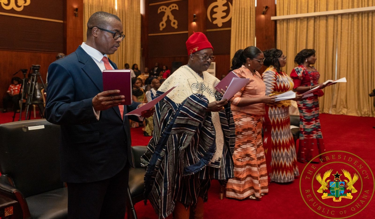 President Akufo-Addo Swears In Five New Ambassadors, Emphasizes Ghana’s Role On The Global Stage